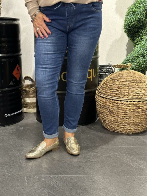 Dames jeans met koortje