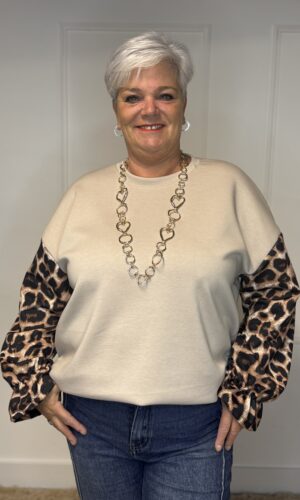 Sweater met panter mouw Juna