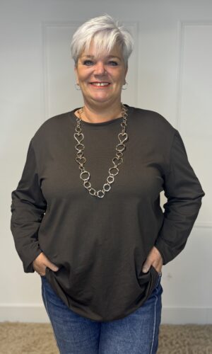 T-shirt lange mouw effen Ayla