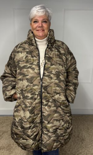 Winterjas met steekzakken lang Kim