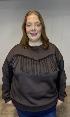 Sweater met franjes Frola